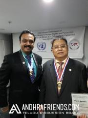 Naresh Got His Excellency Award Form United Nations