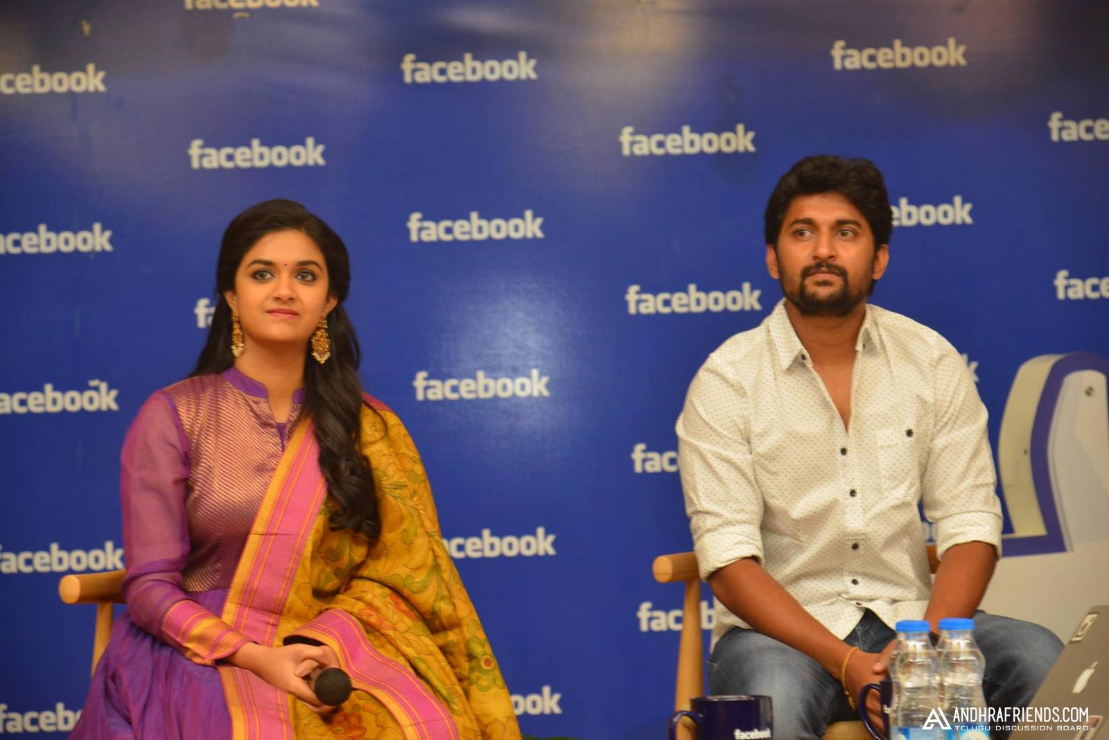 Keerthi Suresh and at Facebook Office
