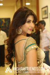 Sonarika Bhadoria Stills In Hot Gold Color Saree (6).jpg