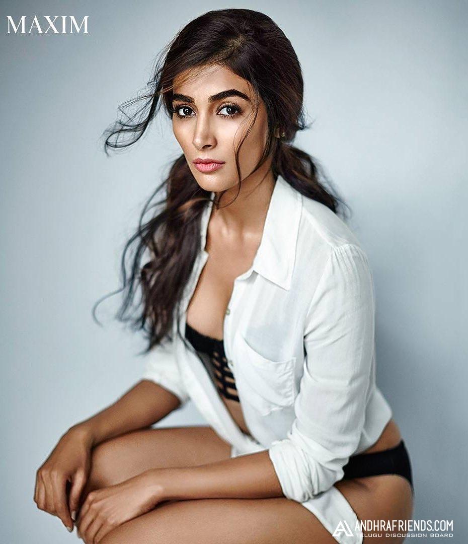 Actress Pooja Hegde poses for Maxim Hot Photoshoot March 2017