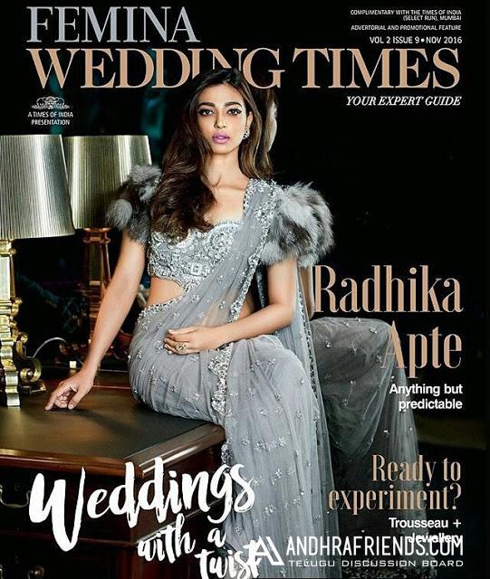 Radhika Apte Femina Wedding Times Magazine Photoshoot Pics