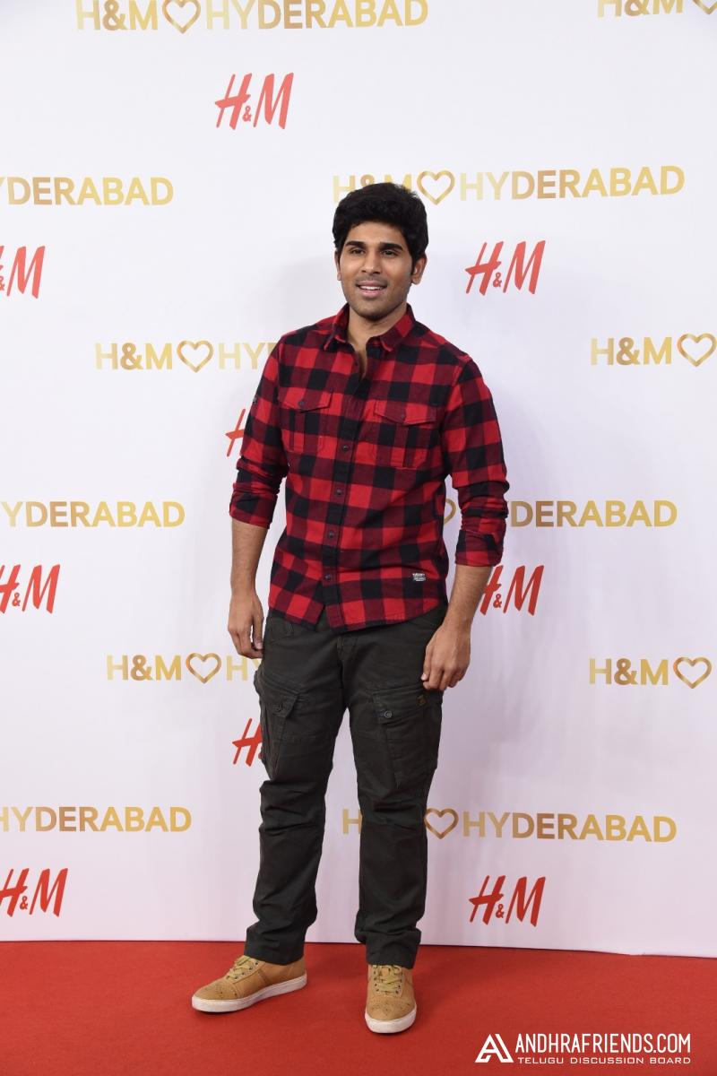 H&M Hyderabad Launch- Allu Sirish on the red carpet.JPG