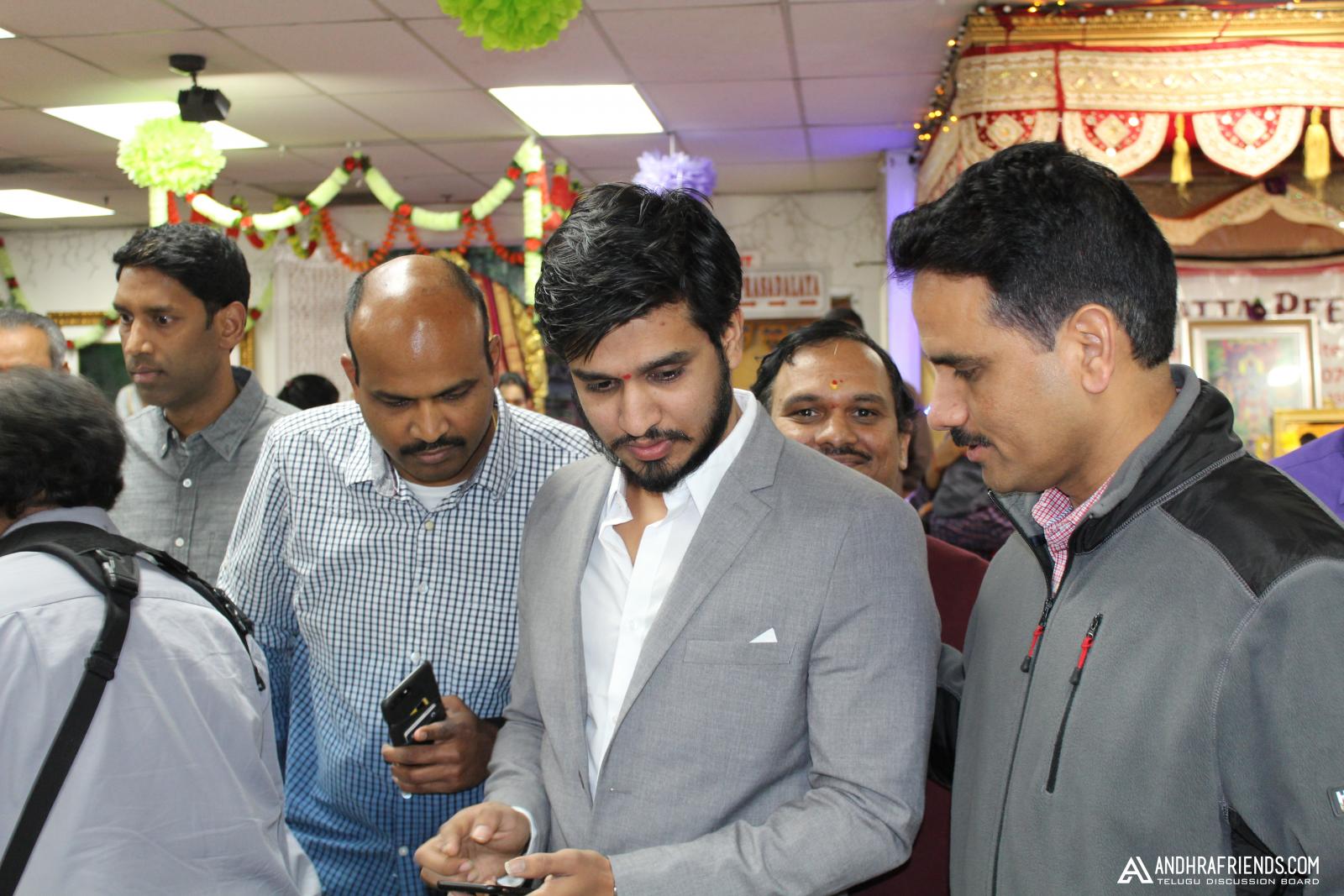Nikhil visited SaiDatta matam Images