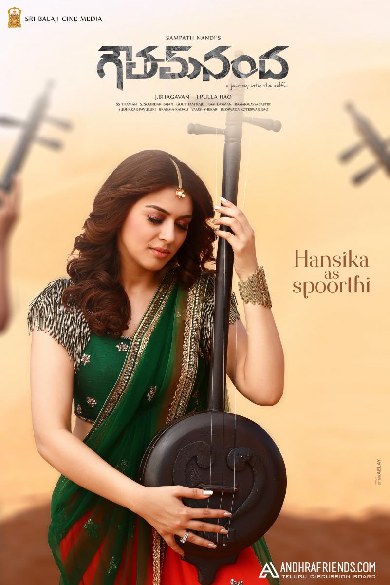 Introducing Gorgeous Lady Hansika as "Spoorthi" from "Goutham Nanda" !!