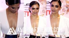 Deepika Padukone Hot In Deep Neckline Dress